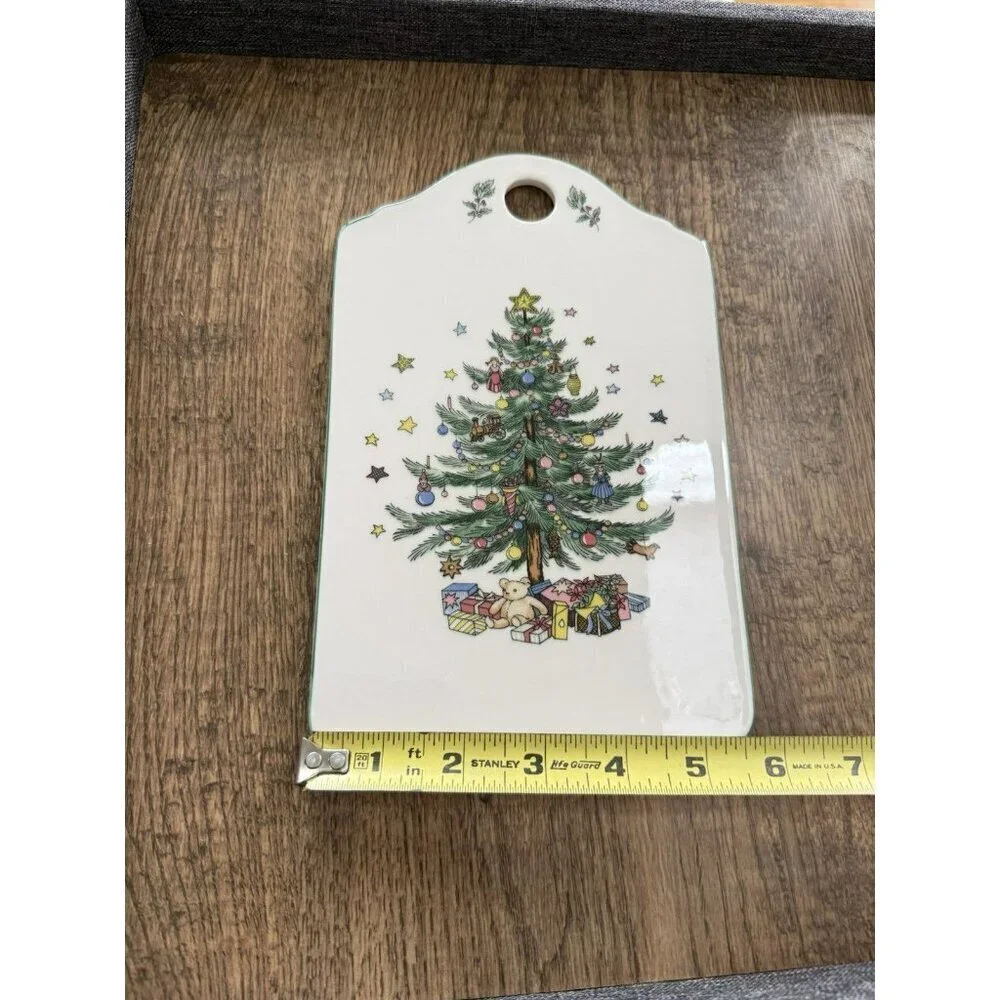 Nikko | Vintage Happy Holidays Christmas Tree Hanging Trivet